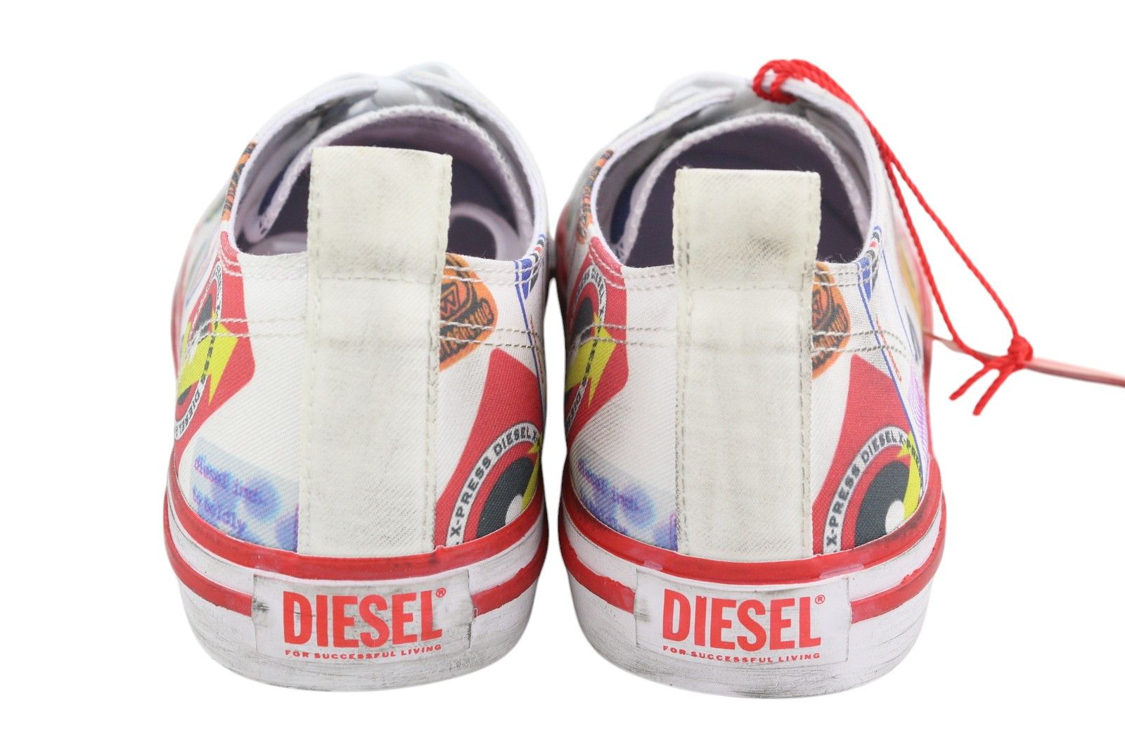 Diesel S-ATHOS LOW EU45 Patterned Low Top Laced Almond Toe 40847 Size US 12 / EU 45 - 8 Thumbnail