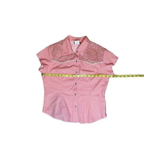 Panhandle Slim Panhandle Slim red gingham floral pearl snap vintage western Size L / US 10 / IT 46 - 5 Thumbnail