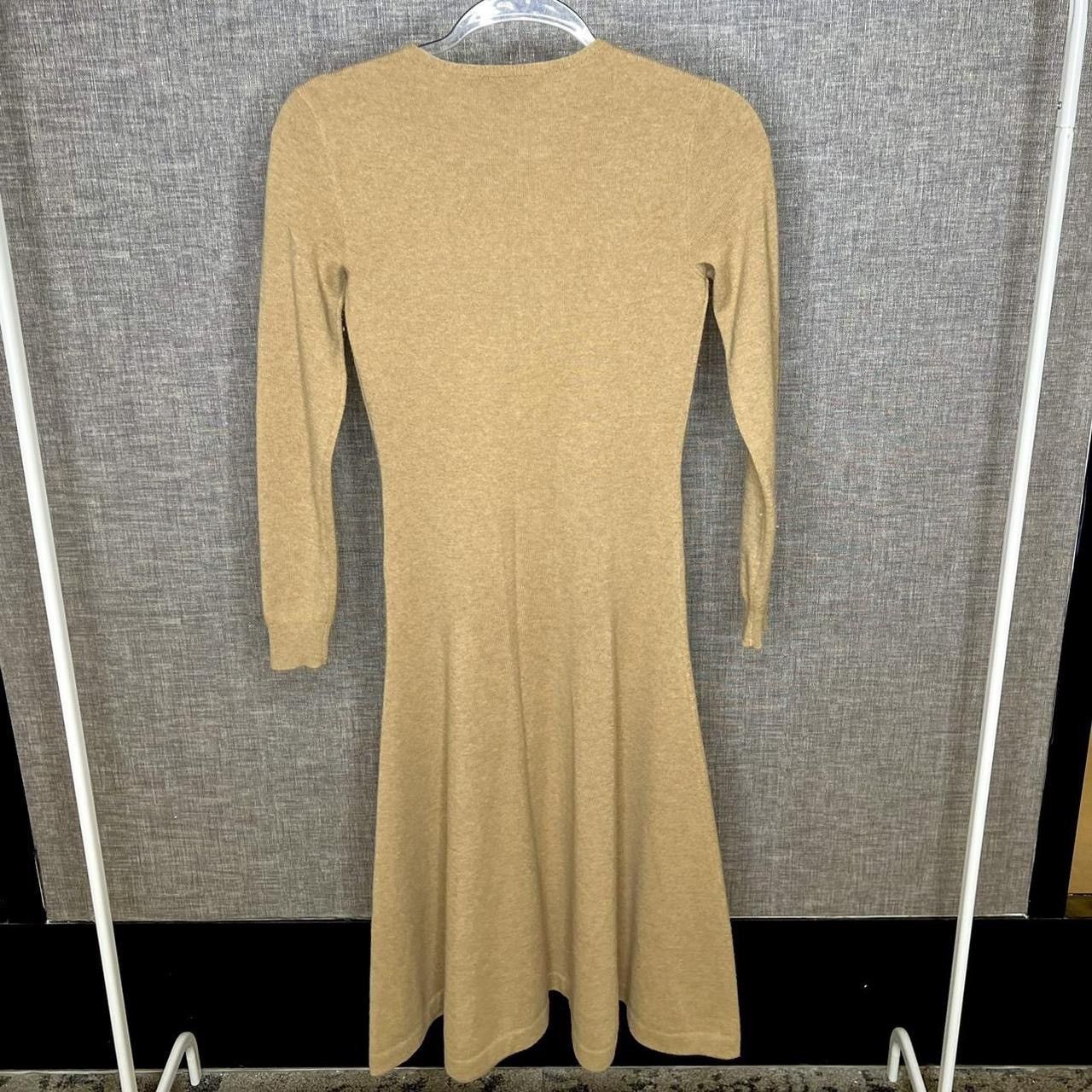 Ralph Lauren Women's Ralph Lauren 100% Cashmere Leather Patch Midi Dress Size S / US 4 / IT 40 - 6 Thumbnail