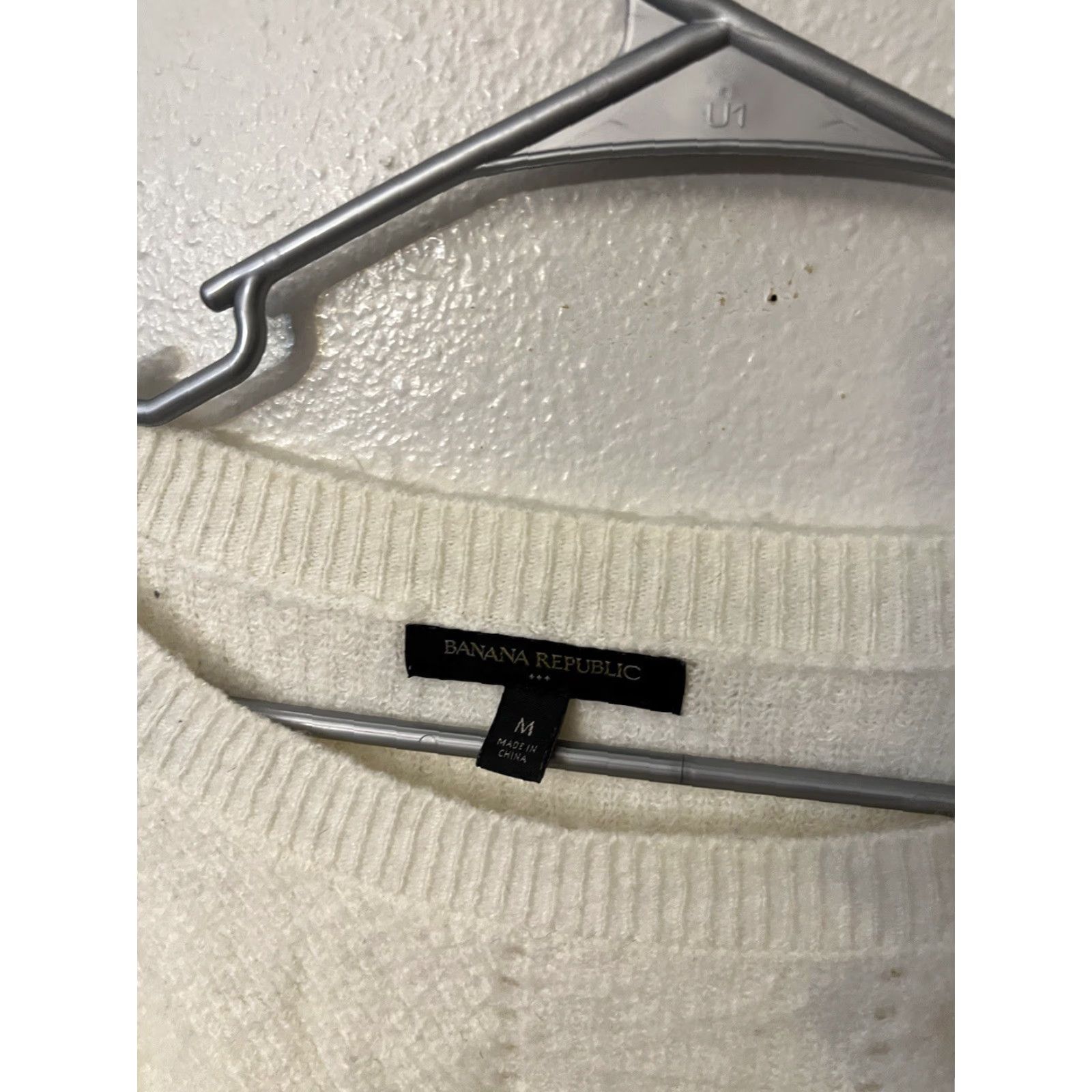 Banana Republic Banana Republic Sweater Adult Medium Ivory Cream Acrylic Blend Womens Size M / US 6-8 / IT 42-44 - 3 Thumbnail