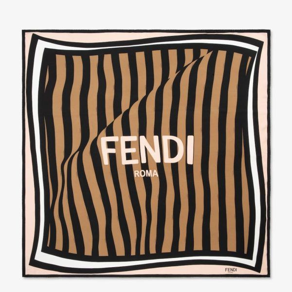 Fendi o1s1wg111224 Size: OS / Pequin Foulard in Multicolor Size ONE SIZE - 1 Thumbnail
