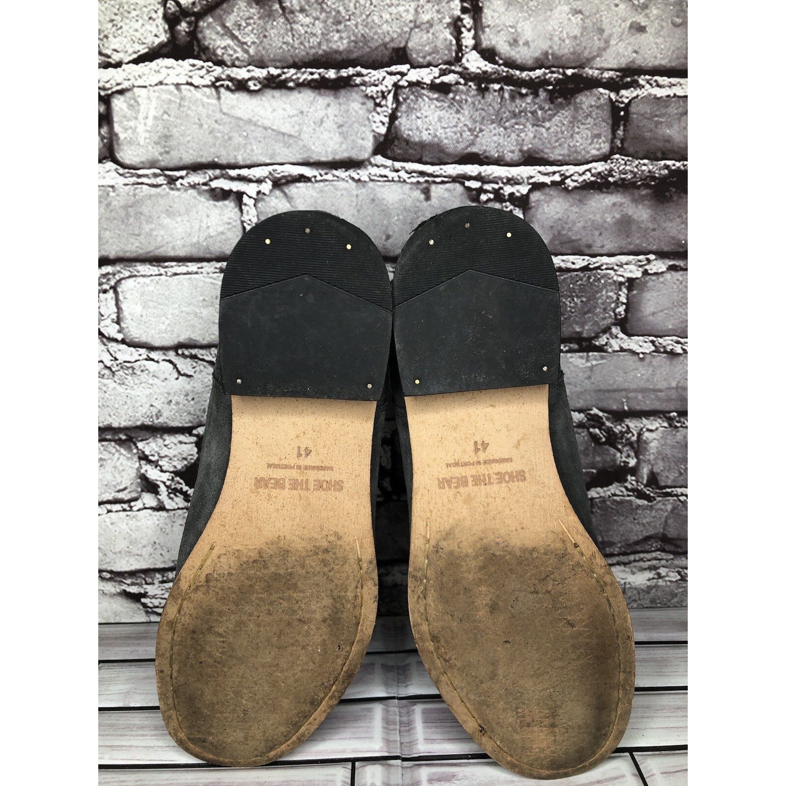 Shoe The Bear Shoe The Bear Dark Grey Suede Casual Back Zip Heel Boots Wom Size US 10.5 / IT 40.5 - 7 Thumbnail