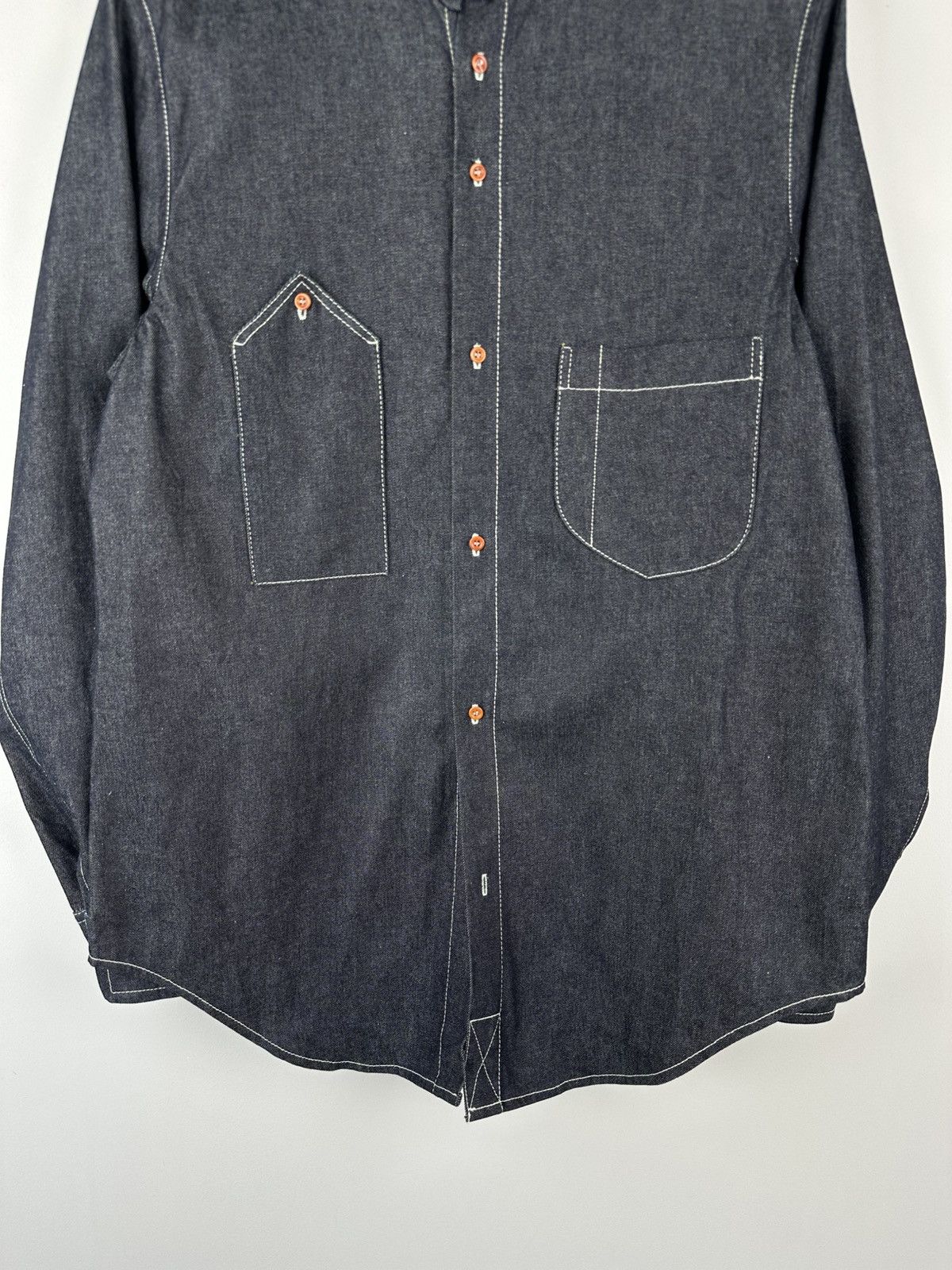Nigel Cabourn Arn Mercantile Nigel Cabourn Denim Shirt Button Up Size US L / EU 52-54 / 3 - 6 Thumbnail