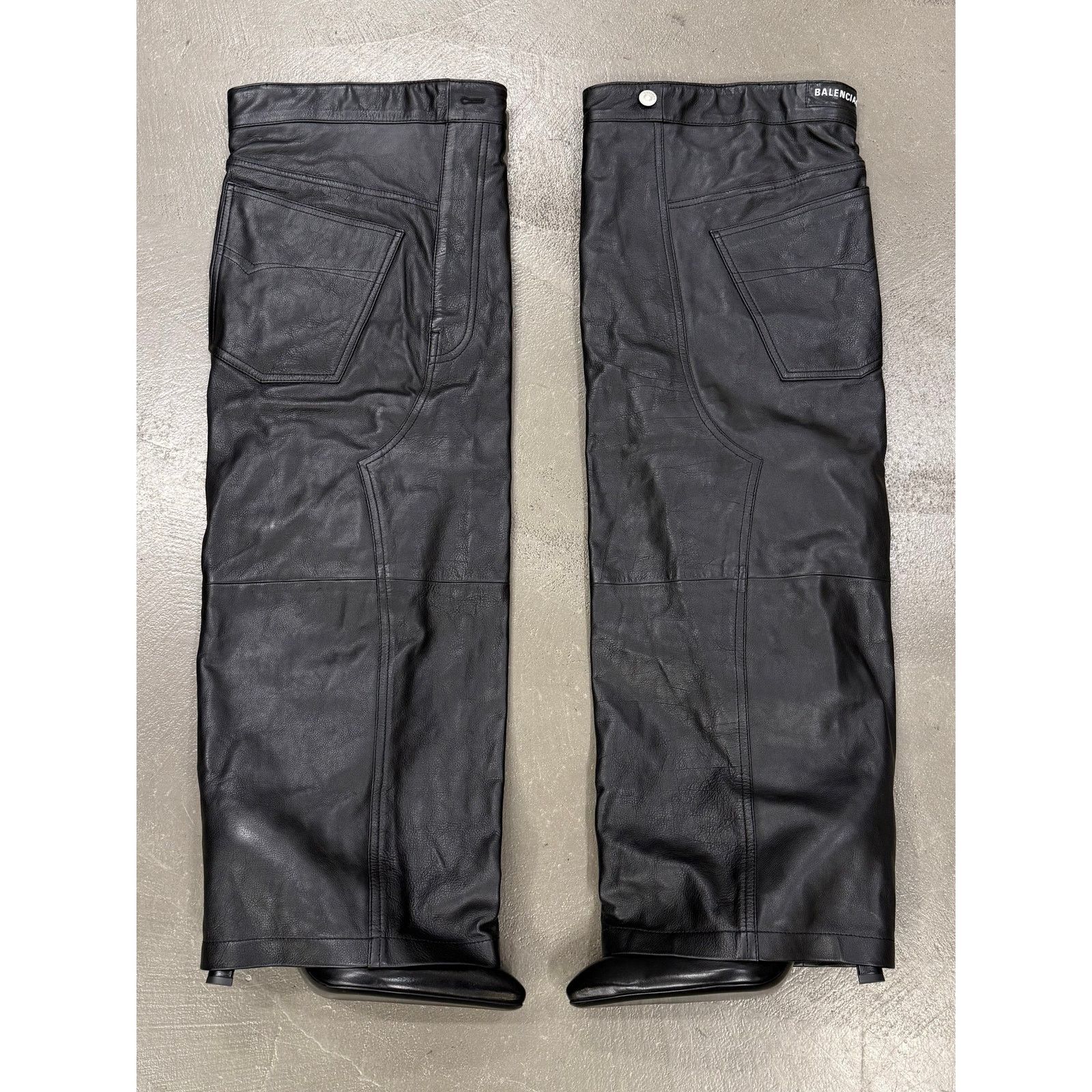 Balenciaga Balenciaga Falkon thigh-high leather pants boots Size US 7 / IT 37 - 2 Thumbnail