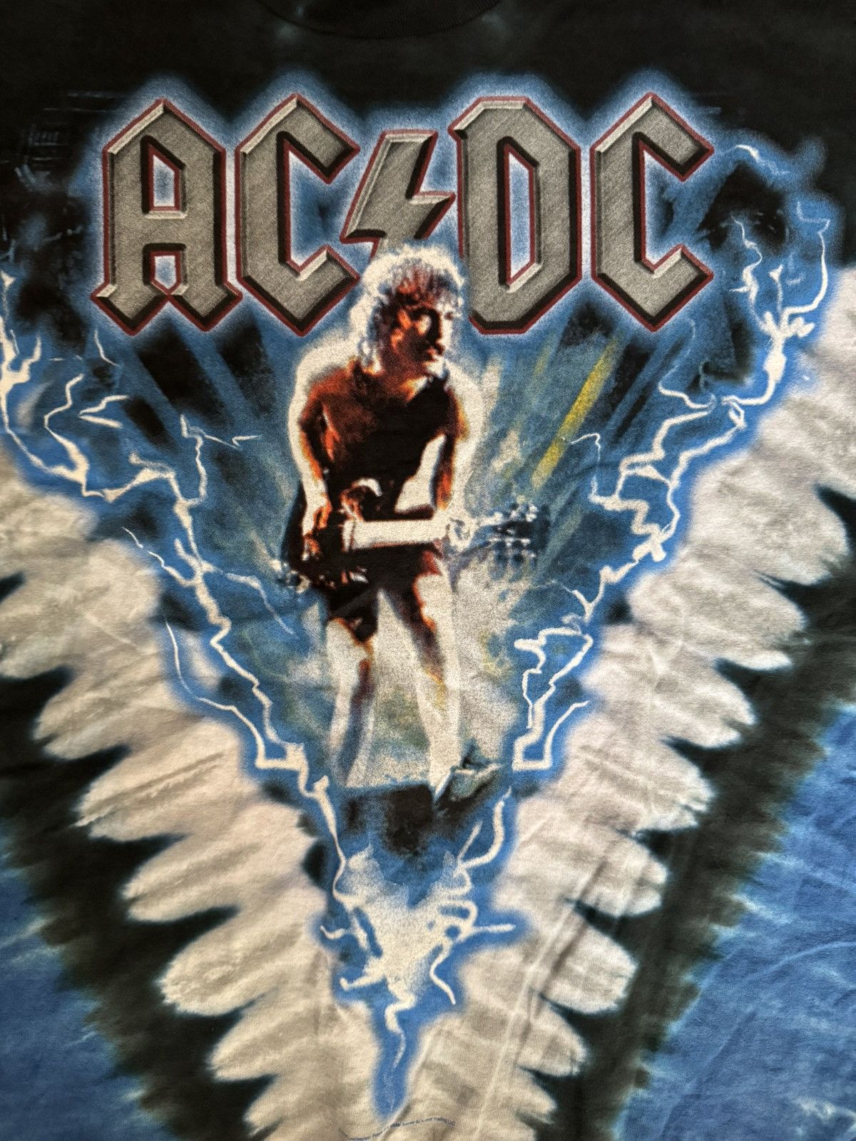 Liquid Blue Vintage 2004 AC/DC Let There Be Rock dye die Liquid Blue Size US L / EU 52-54 / 3 - 1 Thumbnail