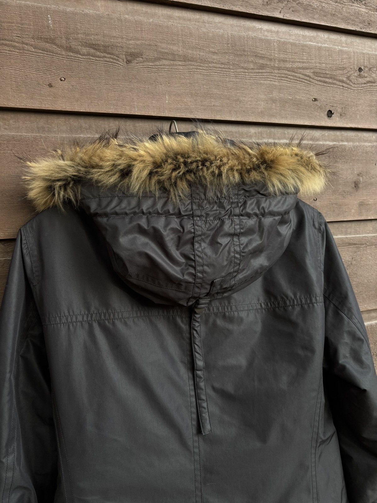 Katharine Hamnett London Katherine Hamnett black parka with fawx fur hood Size L / US 10 / IT 46 - 6 Thumbnail