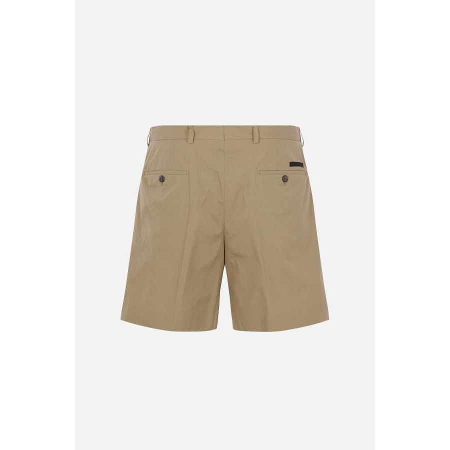 Prada PRADA Beige Poplin Shorts New & Authentic (Men's size:US 34; Size US 34 / EU 50 - 2 Thumbnail