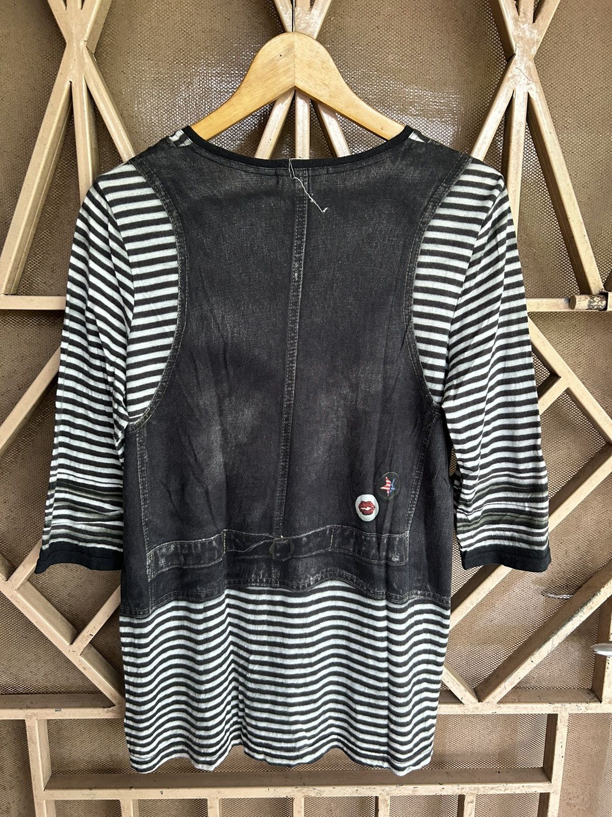 Japanese Brand ILPRESENTE Tatoo Vest Raglan Styled Size US L / EU 52-54 / 3 - 2 Thumbnail