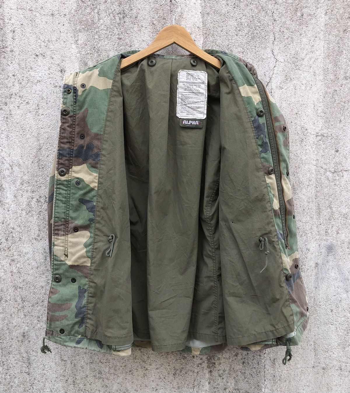 Alpha Industries 🔥VTG 80s Alpha Cold Weather Field THRASHED DISTRESSED Jacket Size US M / EU 48-50 / 2 - 3 Thumbnail