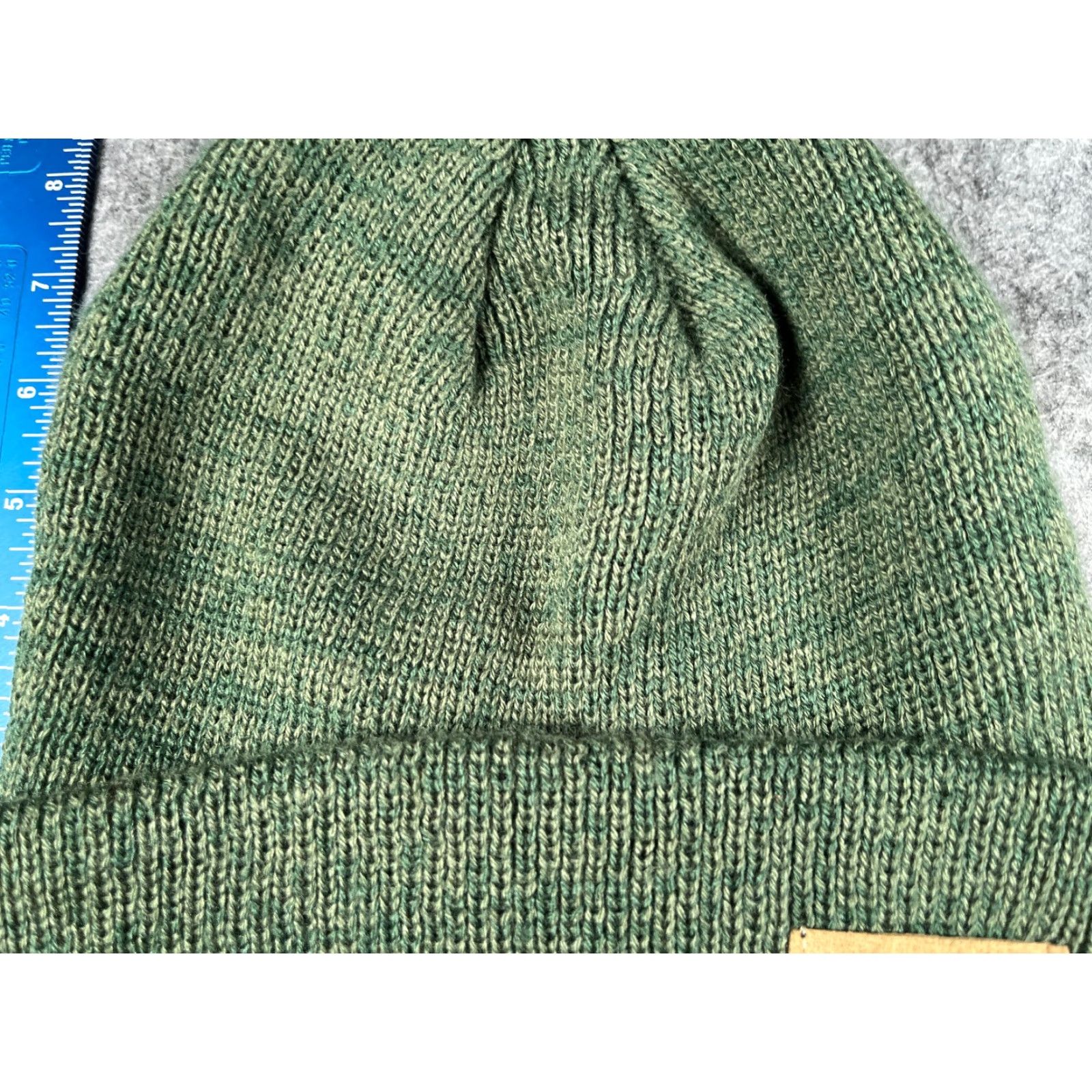 Vintage Gold Medal Beanie Adult One Size Green Knit 100% Acrylic Ski Clear Creek Toque Size ONE SIZE - 3 Thumbnail