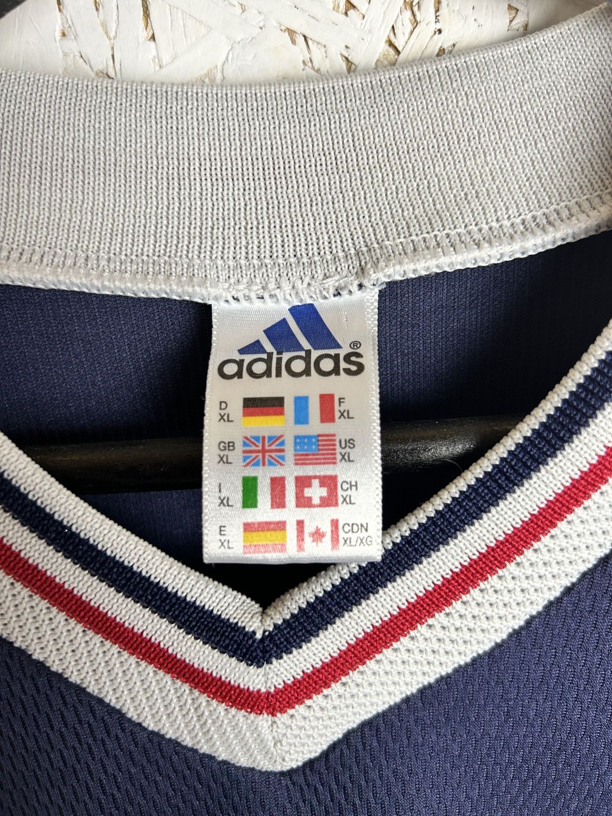 Adidas 90s Adidas Yugoslavia 1998/00 Home Kit World Cup Jersey XL Size US XL / EU 56 / 4 - 7 Thumbnail