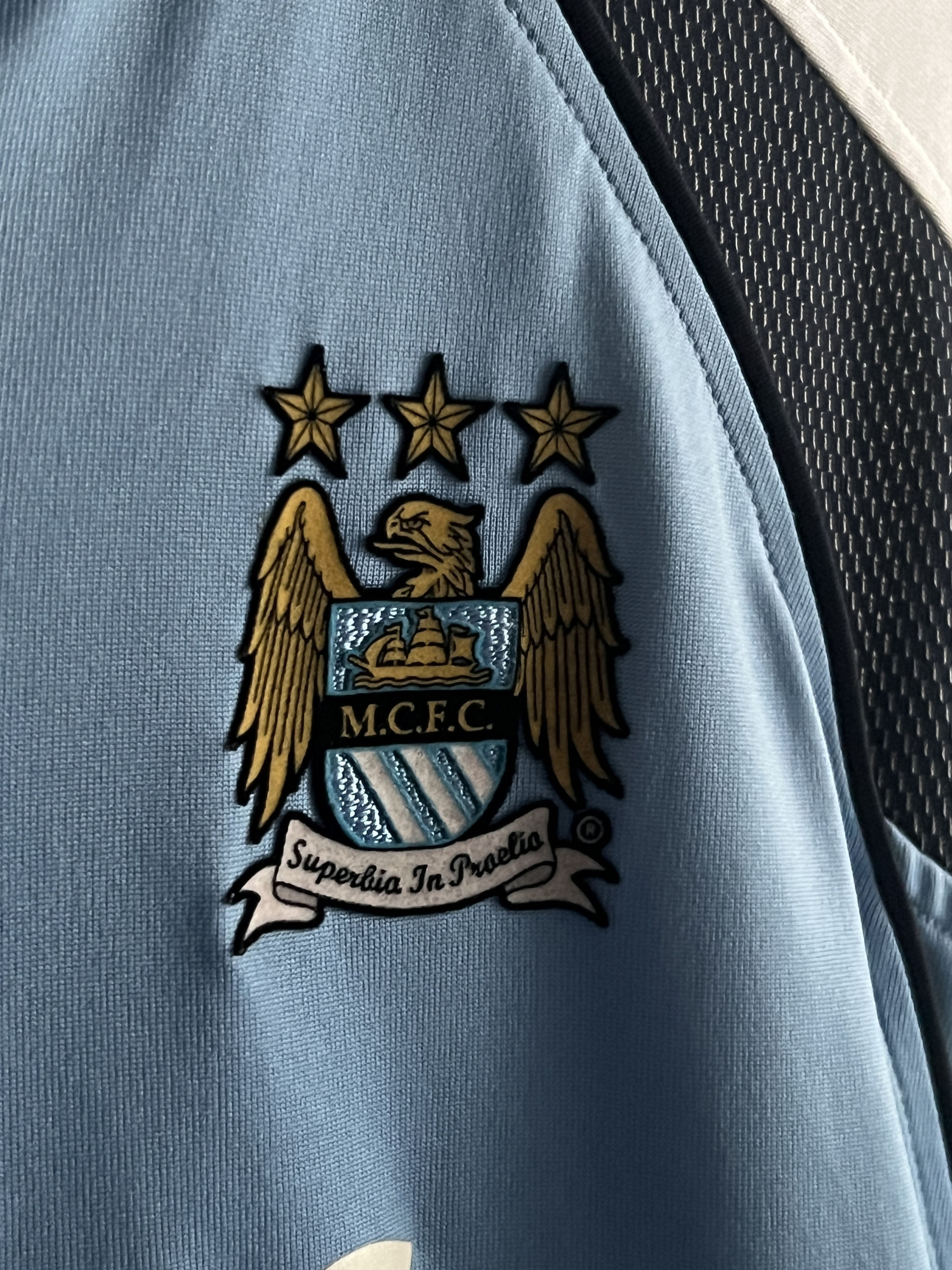 Reebok × Vintage Soccer Jersey Manchester City 00s Champions Vintage Rare Size US L / EU 52-54 / 3 - 4 Thumbnail