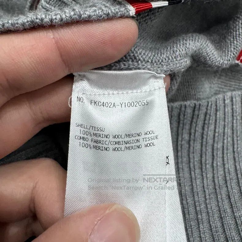 Thom Browne Thom Browne Four-stripe Wool Cardigan Size US XS / EU 42 / 0 - 3 Thumbnail