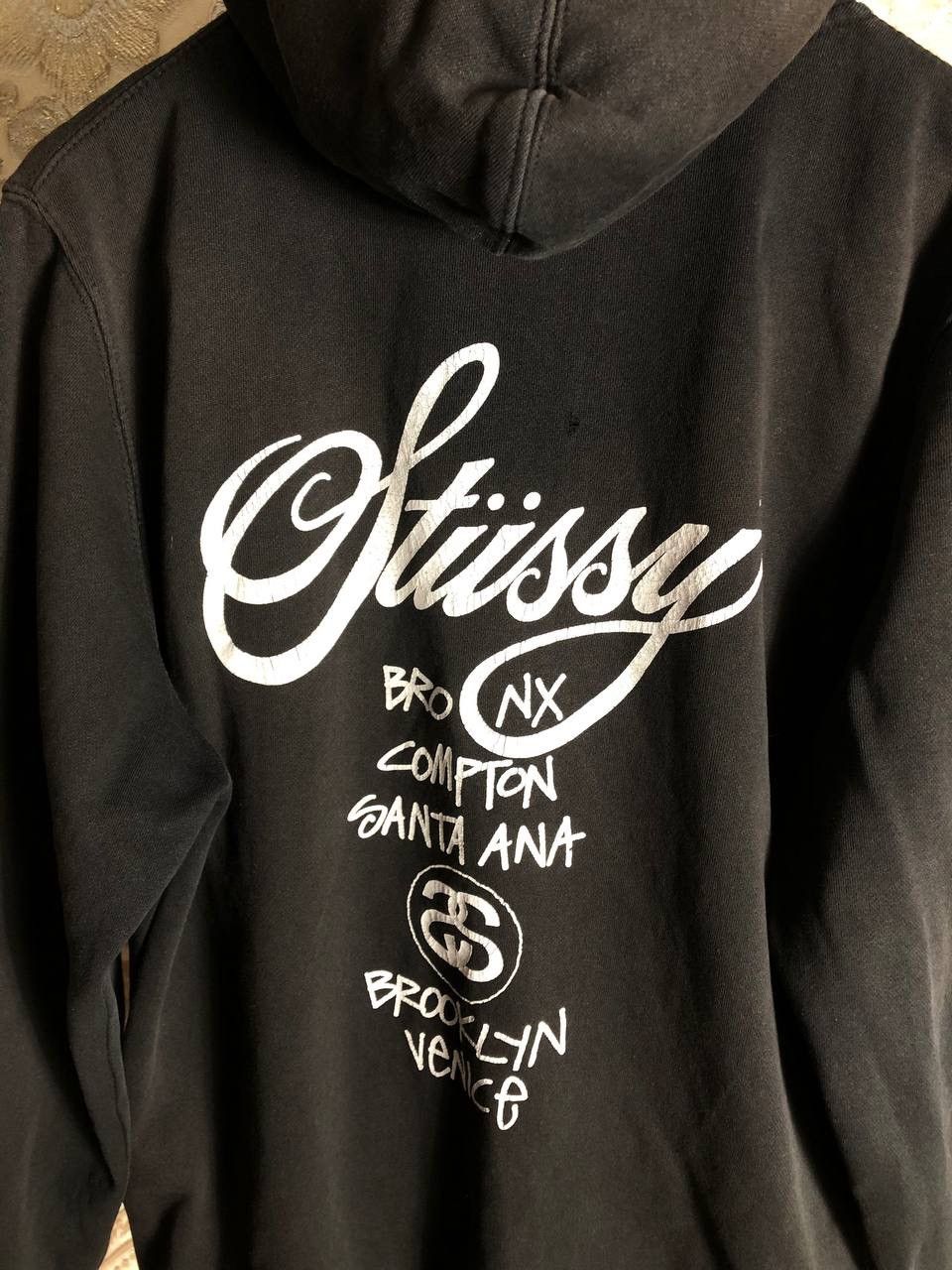 Stussy VINTAGE STUSSY ZIP HOODIE JACKET RETRO DOUBLE PRINTED 90s Size US XL / EU 56 / 4 - 12 Thumbnail