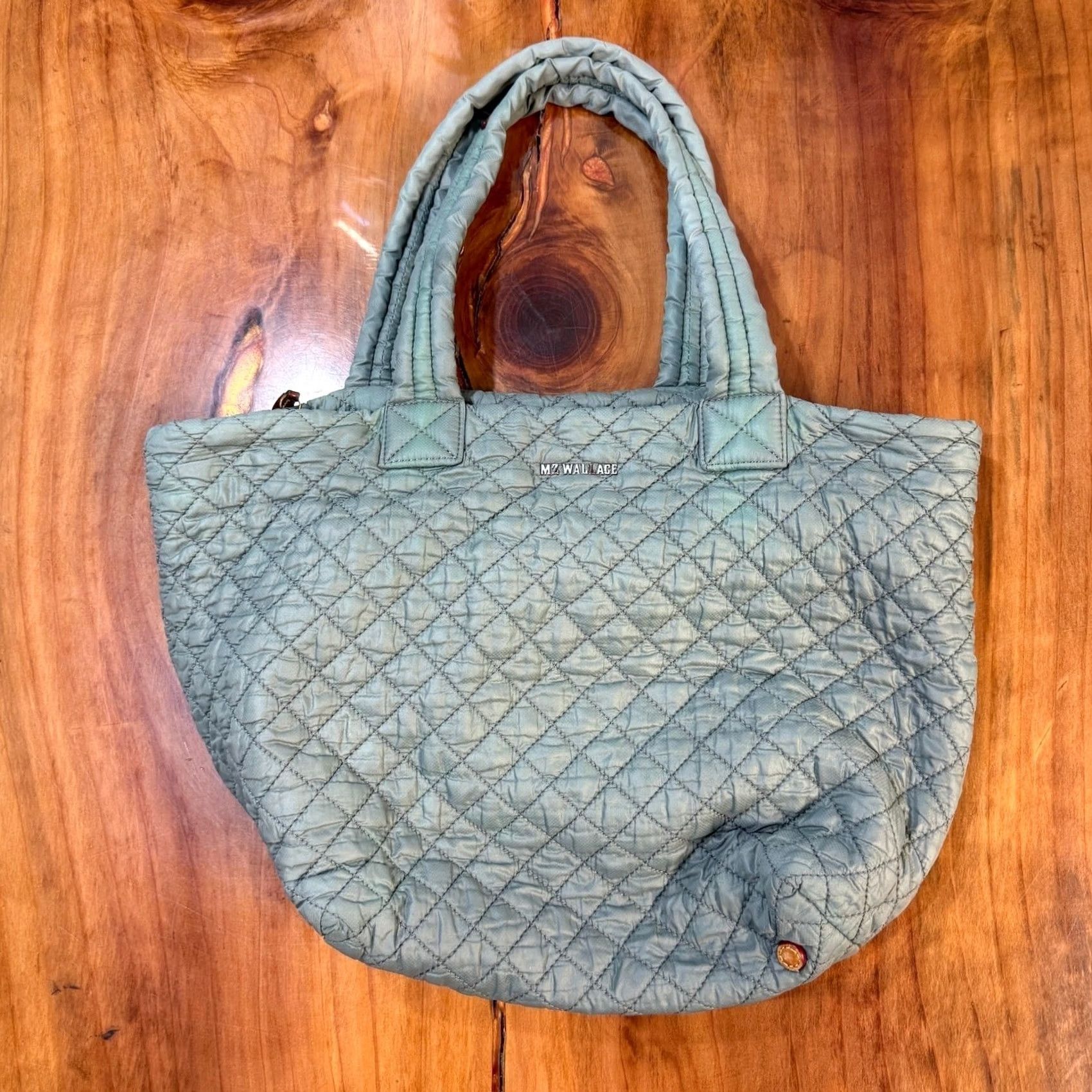 MZ Wallace VINTAGE MZ Wallace New York X Barre 3 Shoulder Bag Quilted Leather Purse Gray Brown Nylon Crossbody Women Medium Modern 90s Style Logo Size ONE SIZE - 2 Thumbnail