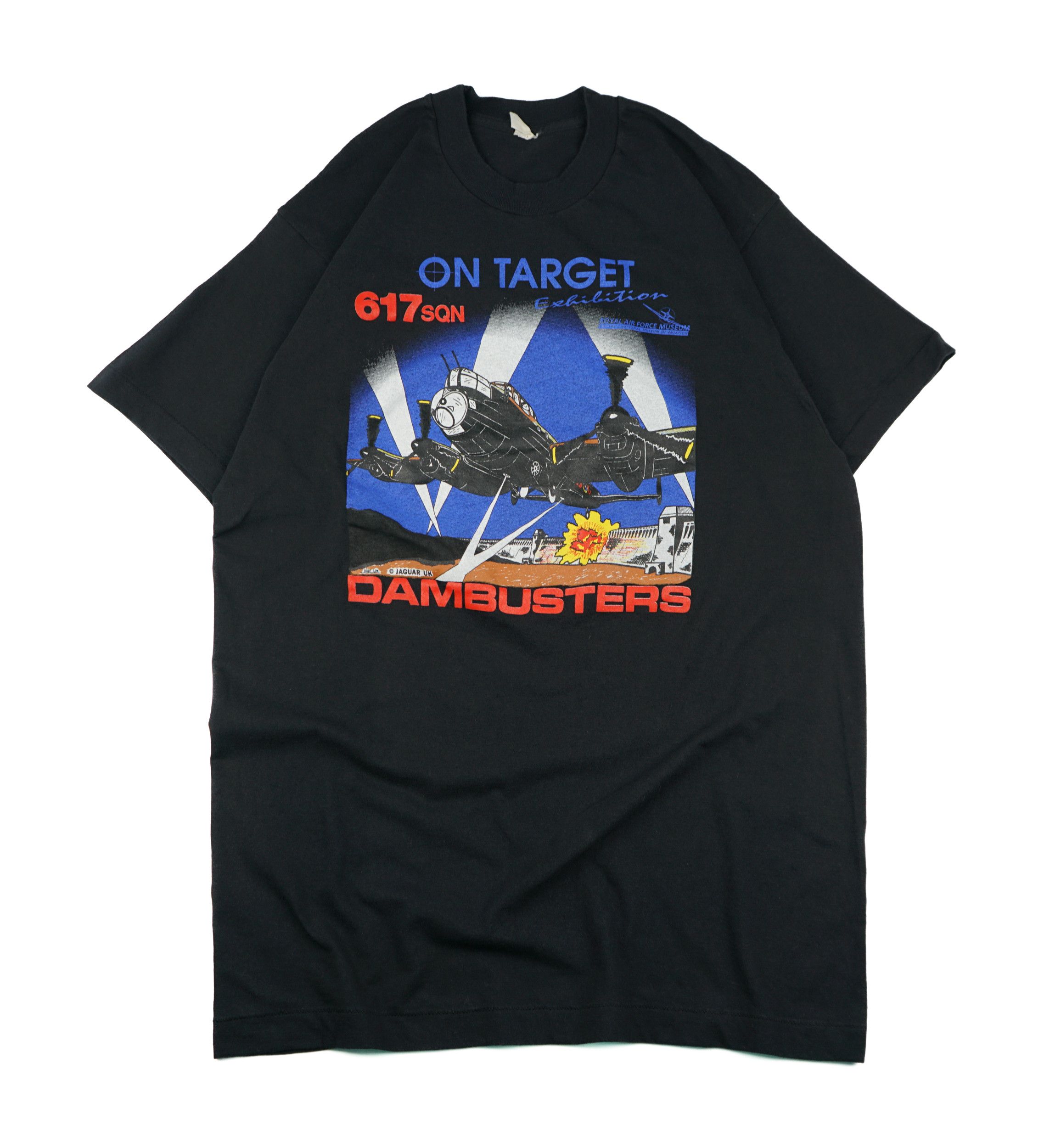 Aviator Nation × Vintage Vintage 90s Royal Air Force T-Shirt Fighter Plane Bomber Size US L / EU 52-54 / 3 - 1 Thumbnail