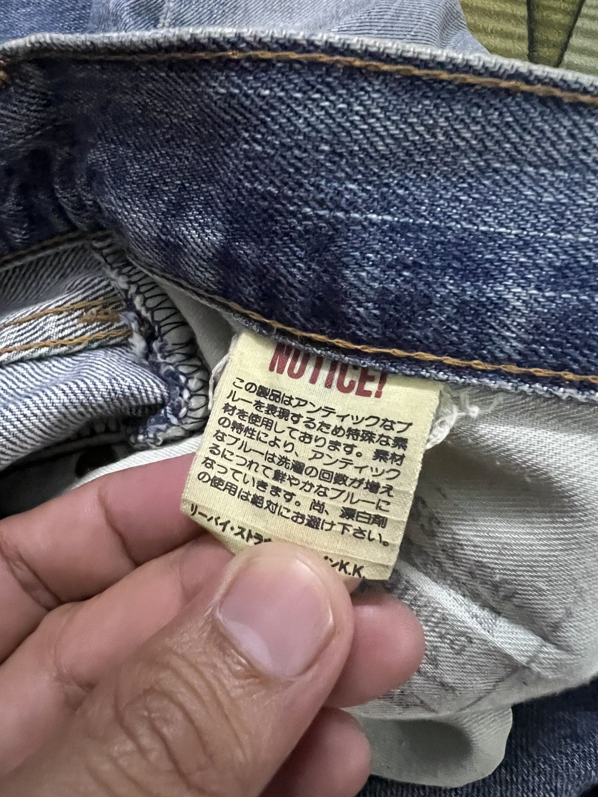 Levi's Vintage Levis 502 Big E Selvedge Faded Distressed Jean Size US 28 / EU 44 - 22 Thumbnail