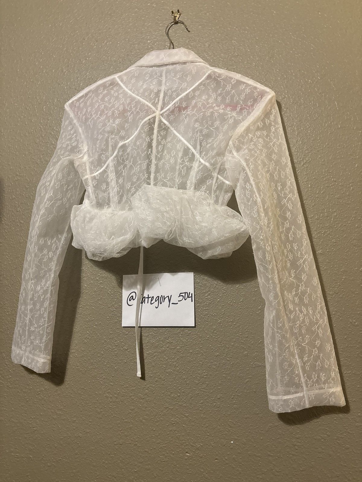 Jacquemus Jacquemus La Veste Dentelle cropped jacket Size XS / US 0-2 / IT 36-38 - 4 Thumbnail