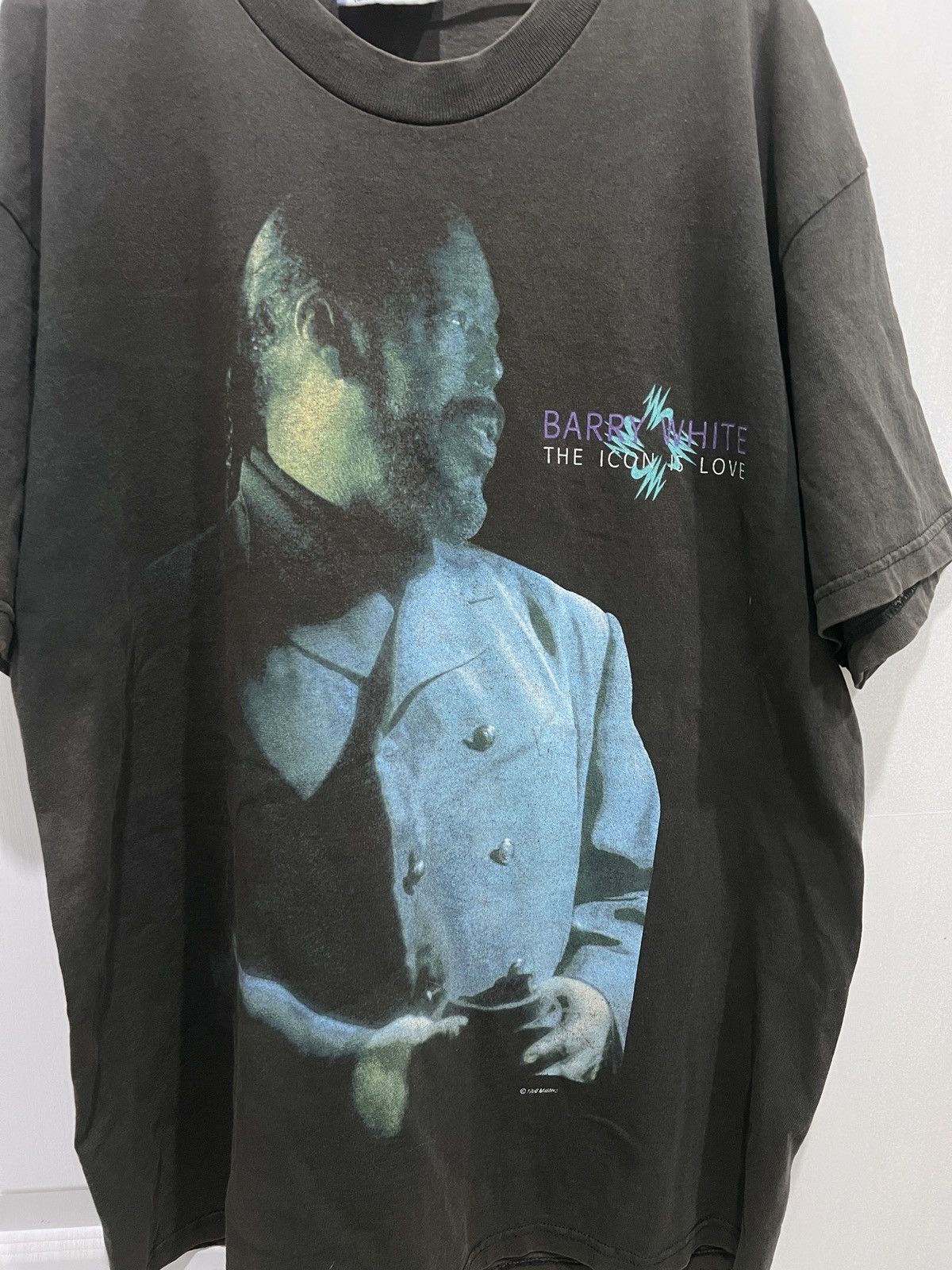 Rap Tees Vintage 90s Barry White Tour Promo Tee Faded R&B Soul Size US L / EU 52-54 / 3 - 2 Thumbnail