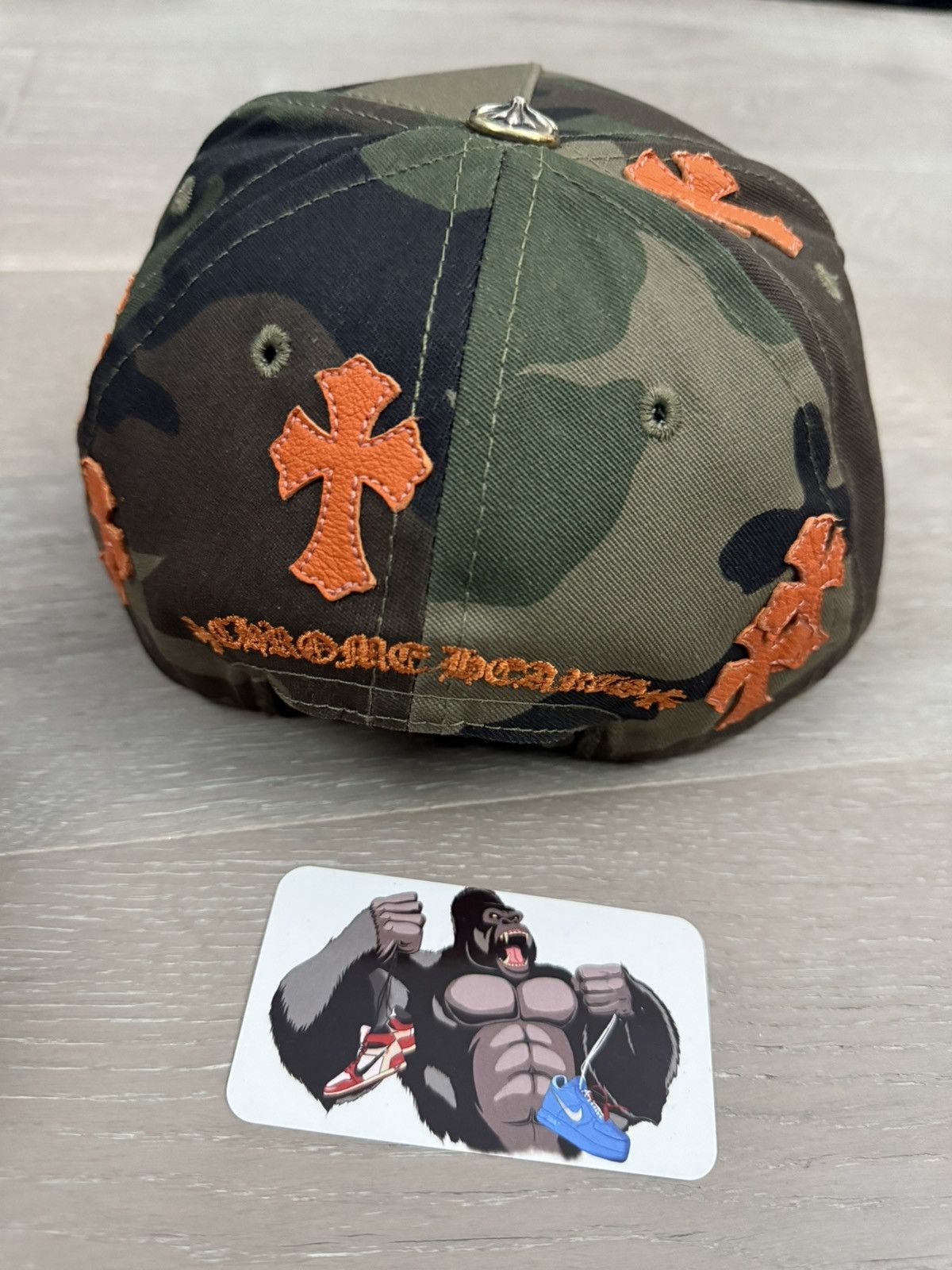 Chrome Hearts Chrome Hearts Cross Patch Hat Camo Orange Size ONE SIZE - 3 Thumbnail