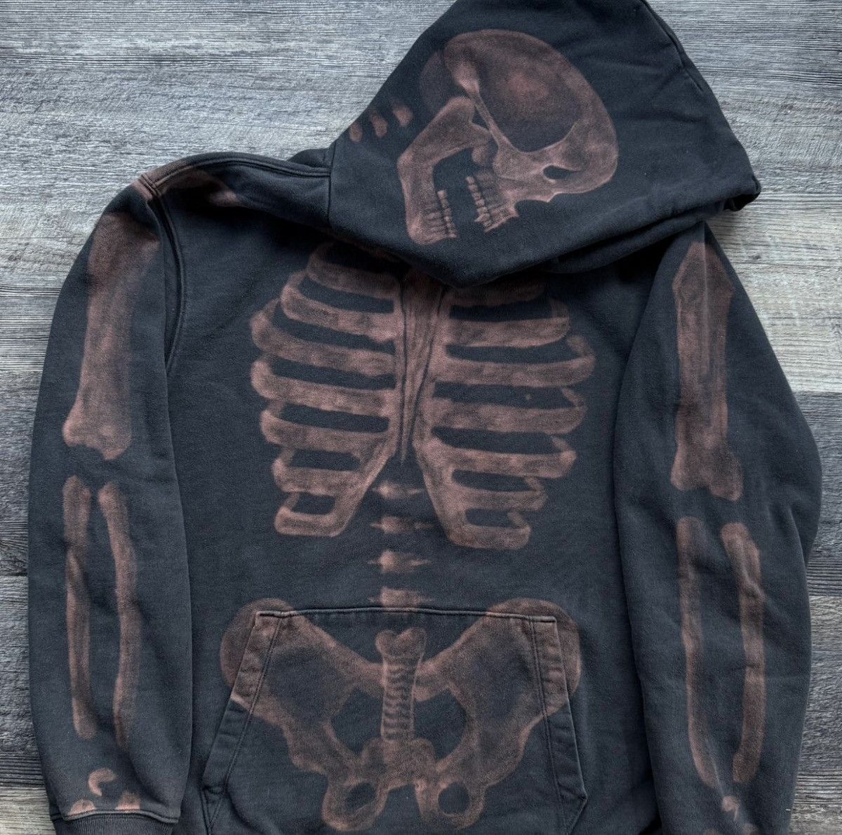 Gap Handmade bleached skeleton hoodie Size US L / EU 52-54 / 3 - 1 Thumbnail