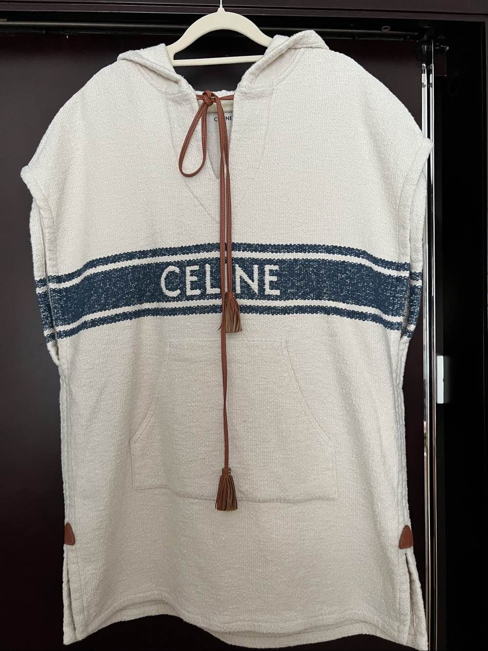 Celine CELINE Logo Hooded Poncho Size 38 Size S / US 4 / IT 40 - 1 Thumbnail