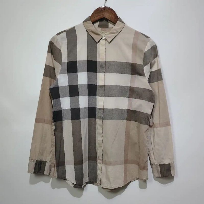 Burberry Burberry Beige Cotton Women's Shirt Size S / US 4 / IT 40 - 1 Thumbnail