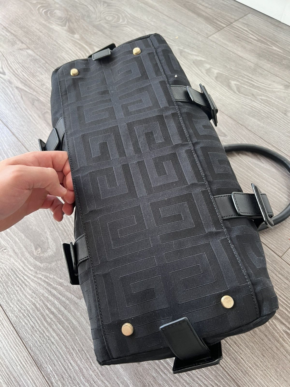 Givenchy Givenchy Black Signature Canvas Leather Boston Monogram Bag Size ONE SIZE - 13 Thumbnail