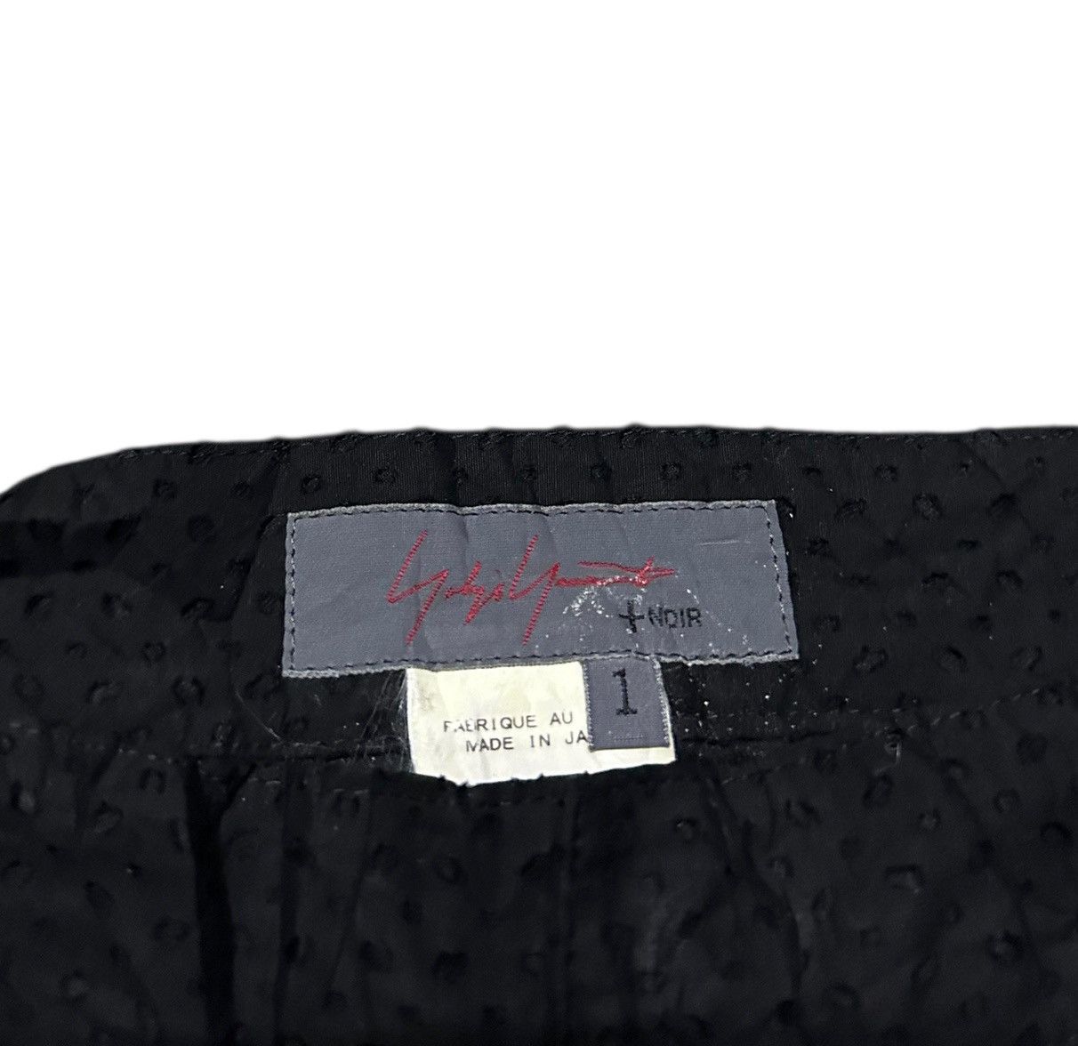 Yohji Yamamoto Yohji Yamamoto + noir signature hole-type pants size 28 Size 28" / US 6 / IT 42 - 5 Thumbnail