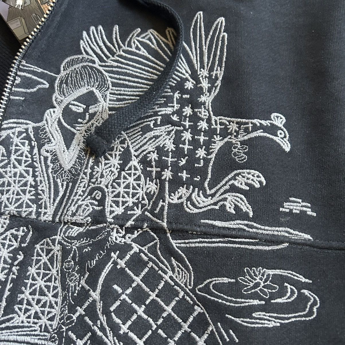 Derschutze BORO SASHiKO ZiP UP HOODiE SWEATSHiRT PATCHWORK Size US XXL / EU 58 / 5 - 10 Thumbnail
