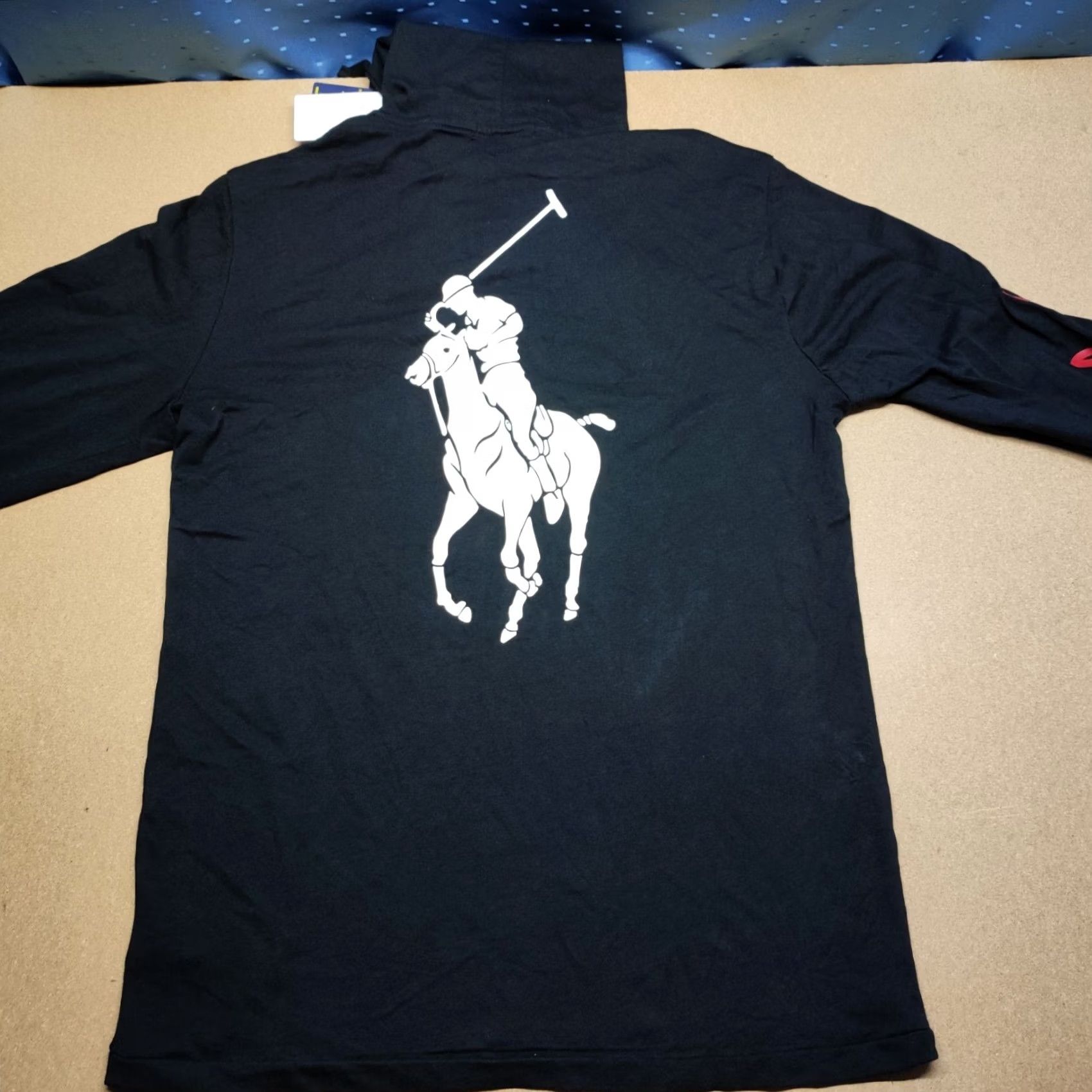Polo Ralph Lauren Polo Ralph Lauren Mens Hoodie XS Black Hooded Shirt Big Logo Horseman Pony Size US XS / EU 42 / 0 - 2 Thumbnail