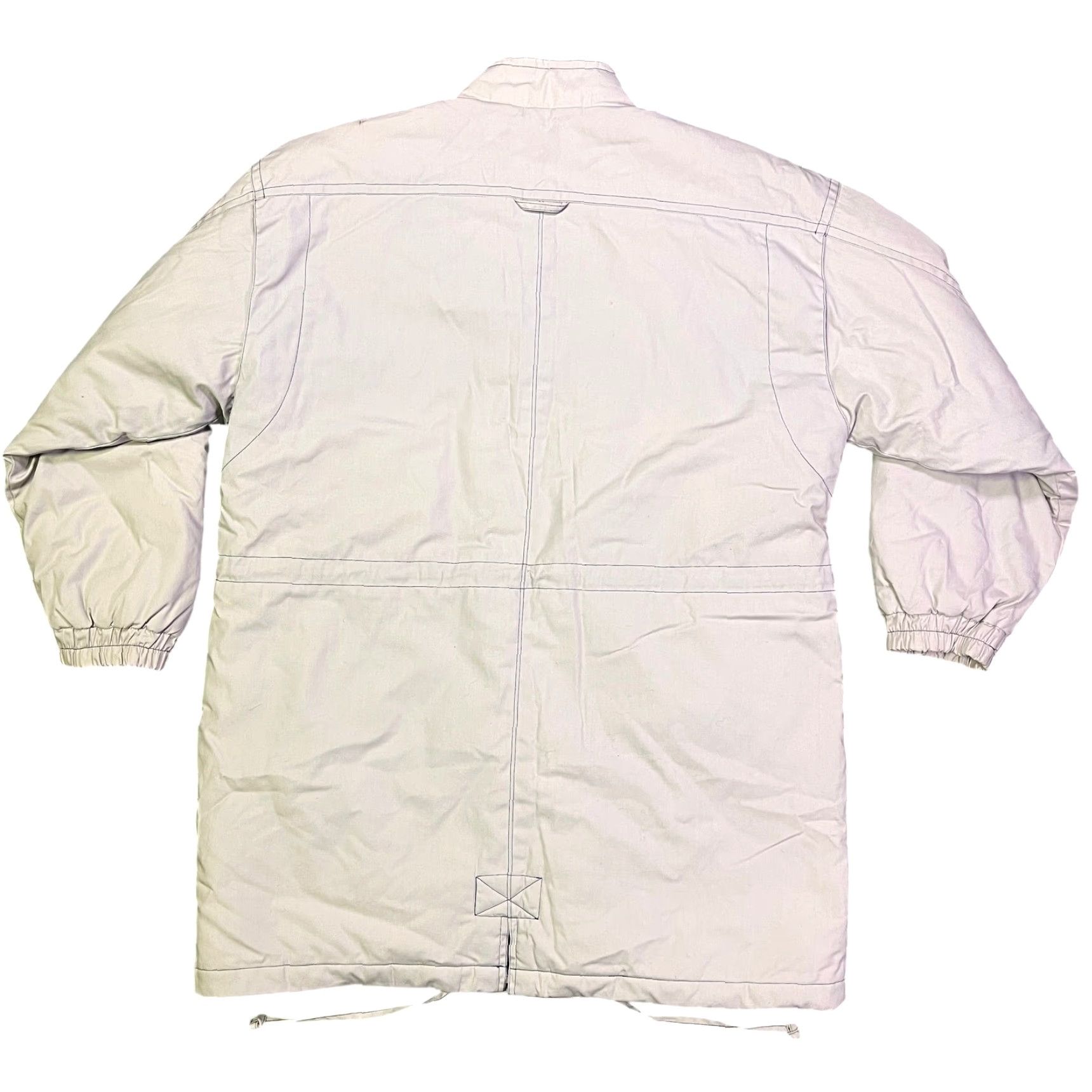 Vintage VINTAGE Cabin Creek Jacket Womens M Beige Parka Cinch Waist Chore Barn 90s Tailored Pockets Zip Canvas Mid-Length Regular Vintage Womens Mens? Size M / US 6-8 / IT 42-44 - 2 Thumbnail
