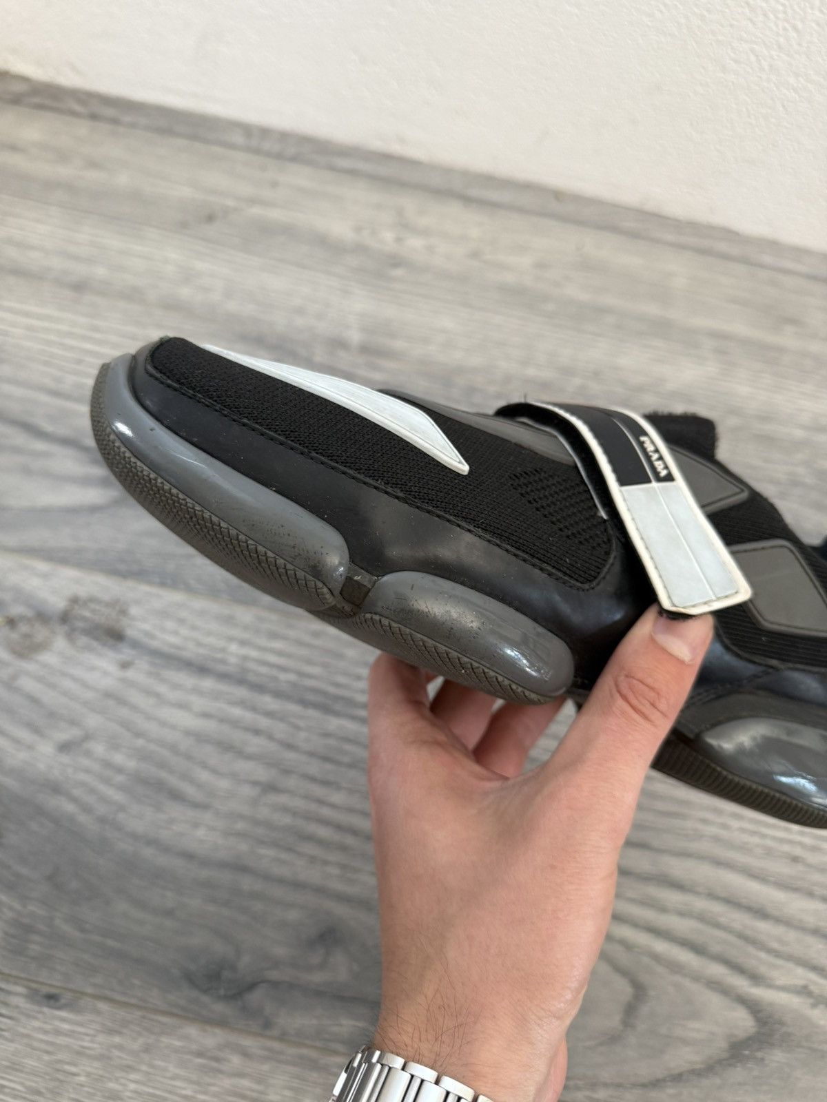 Prada Cloudbust Thunder Sneakers in Black & Grey Size US 9 / EU 42 - 12 Thumbnail