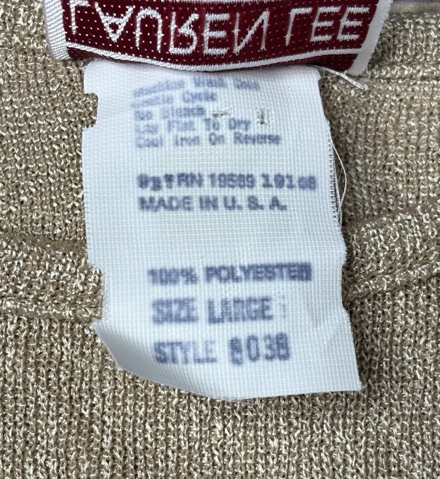Lee VTG 80s Lauren Lee Top Women's Large USA Made Size L / US 10 / IT 46 - 11 Thumbnail