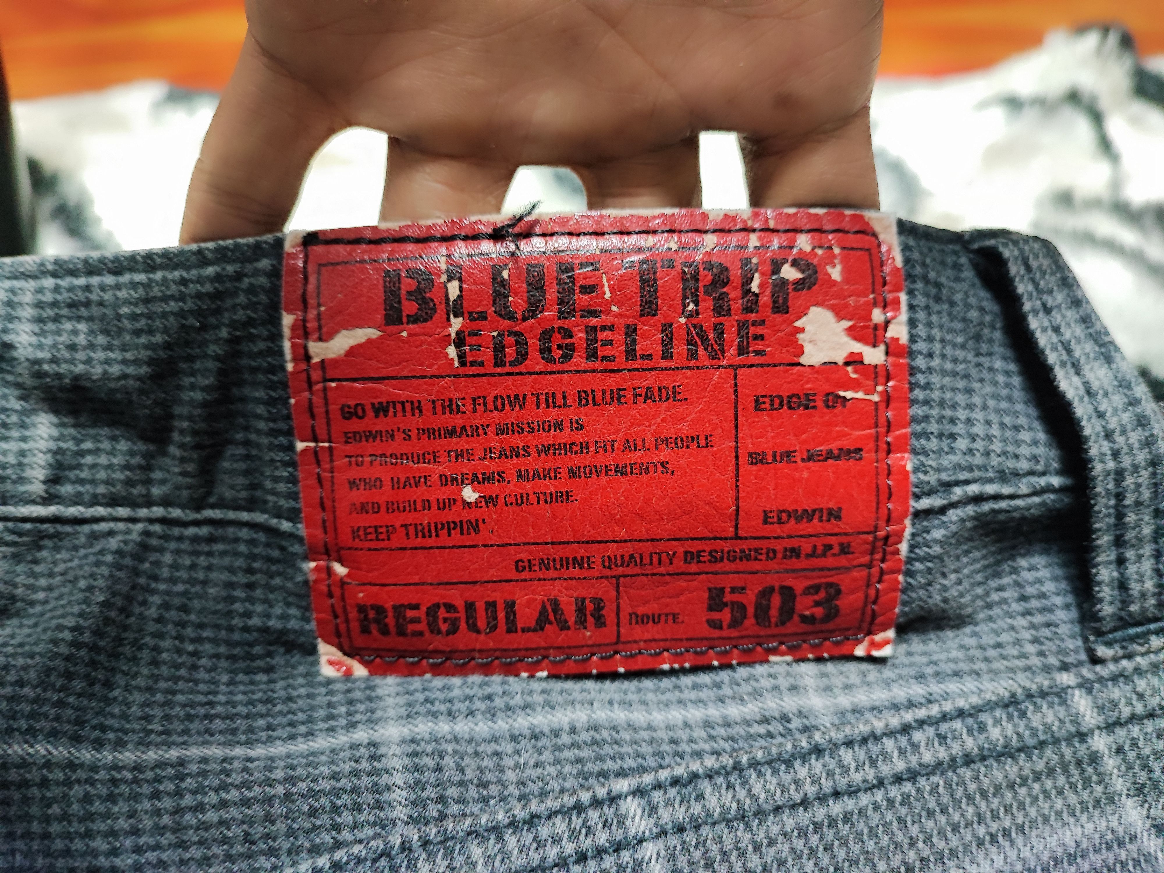 Edwin Edwin Blue Trip Checked Board Rare Size US 34 / EU 50 - 11 Thumbnail