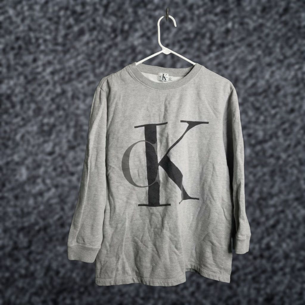 Calvin Klein VINTAGE 90s Calvin Klein Jeans CK Spellout Sweatshirt Mens M Crewneck Size US M / EU 48-50 / 2 - 1 Thumbnail