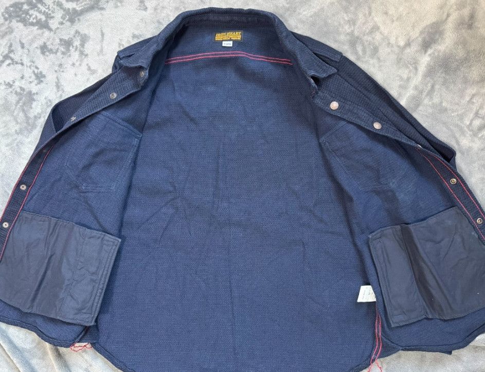 Iron Heart Iron Heart sizeXL laminated indigo denim shirtSulphu Size US XL / EU 56 / 4 - 4 Thumbnail