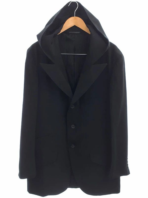 Yohji Yamamoto POUR HOMME hooded tailored jacket HZ-J07-500 Size US M / EU 48-50 / 2 - 1 Thumbnail
