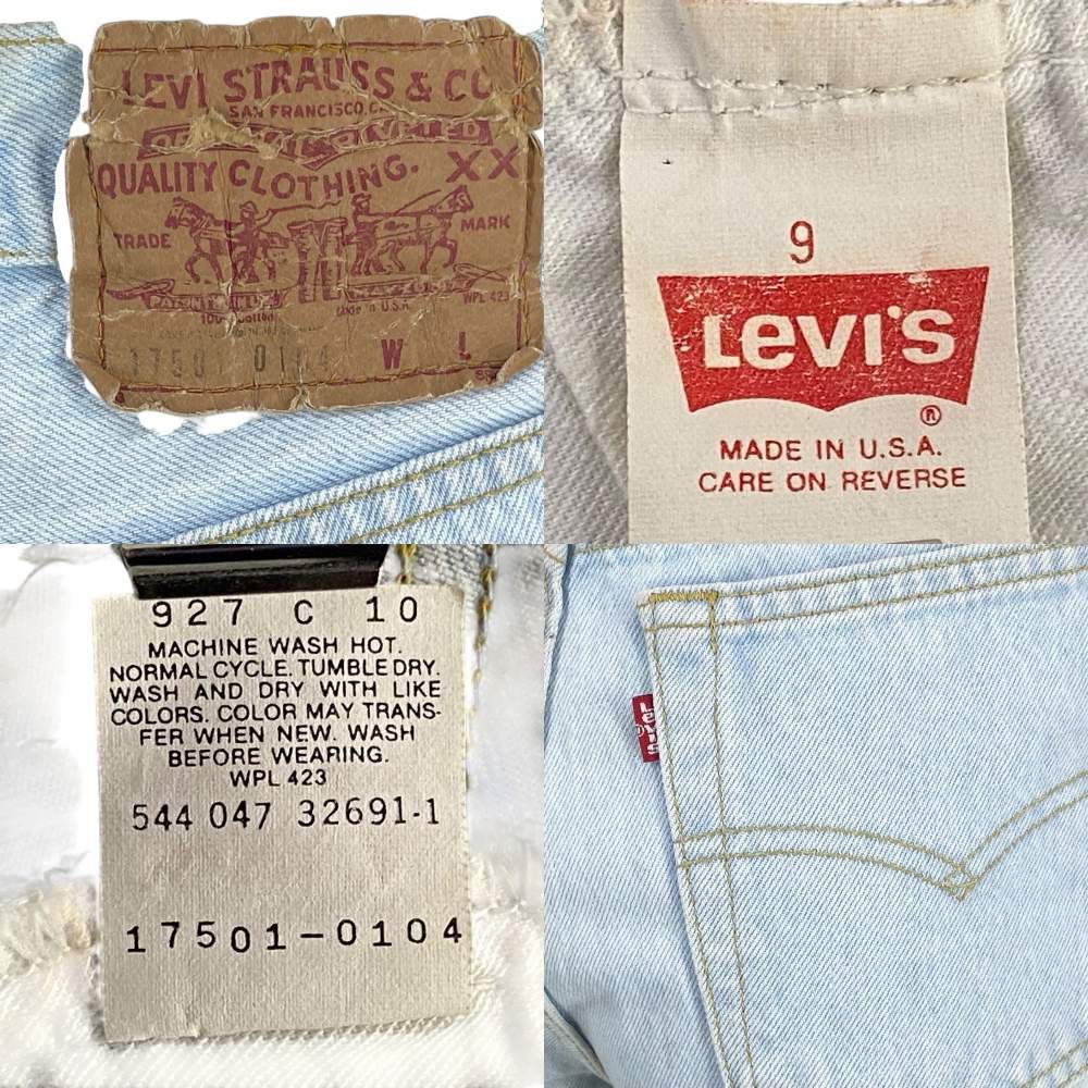 Levi's Levi's 501 Jeans Light Wash Tapered Leg Dirty Blue Jeans Size 26" / US 2 / IT 38 - 9 Thumbnail