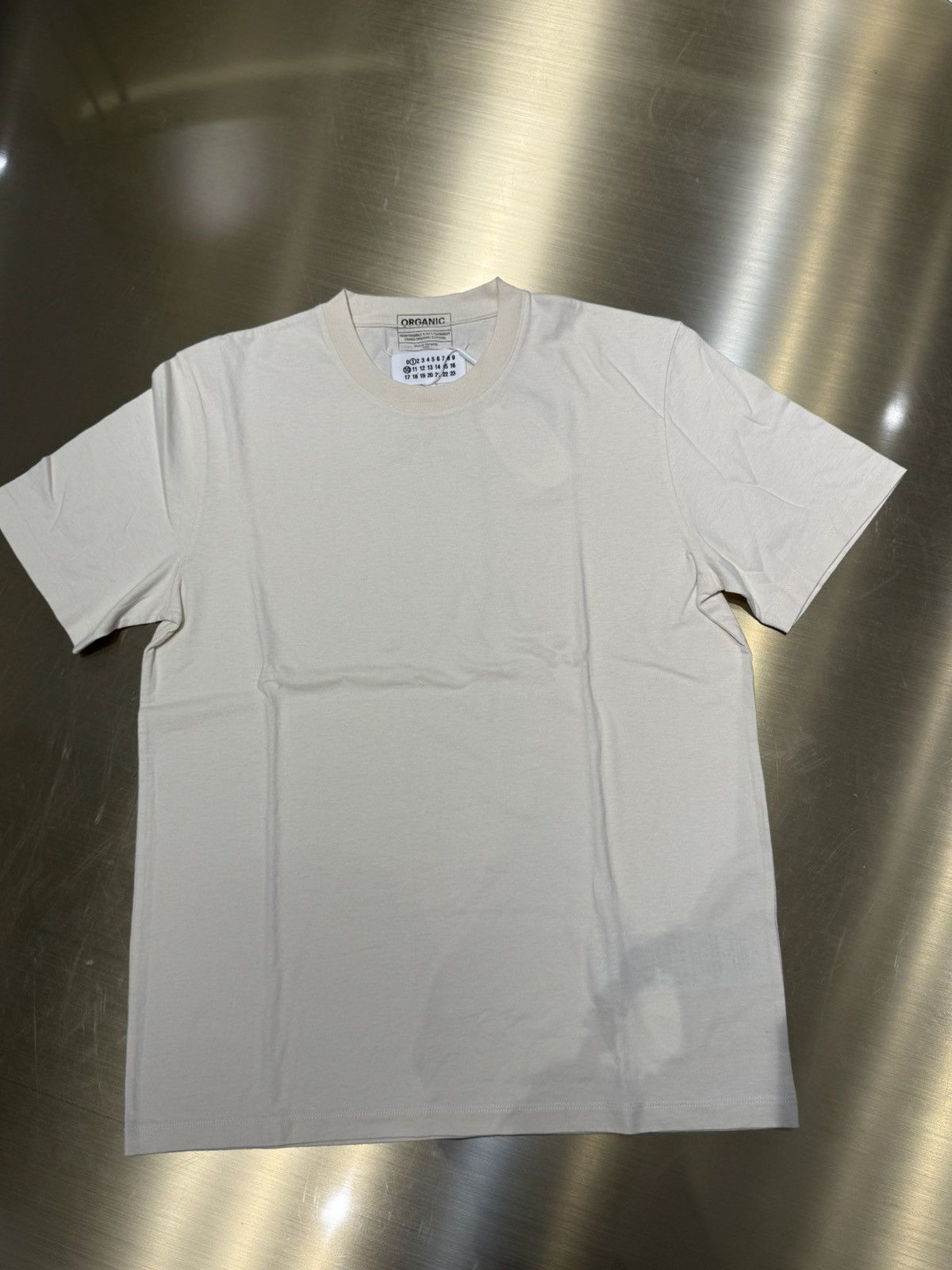 Maison Margiela New 3-Pack Organic Cotton TShirts- Grey/White/Off-White, S Size US S / EU 44-46 / 1 - 7 Thumbnail