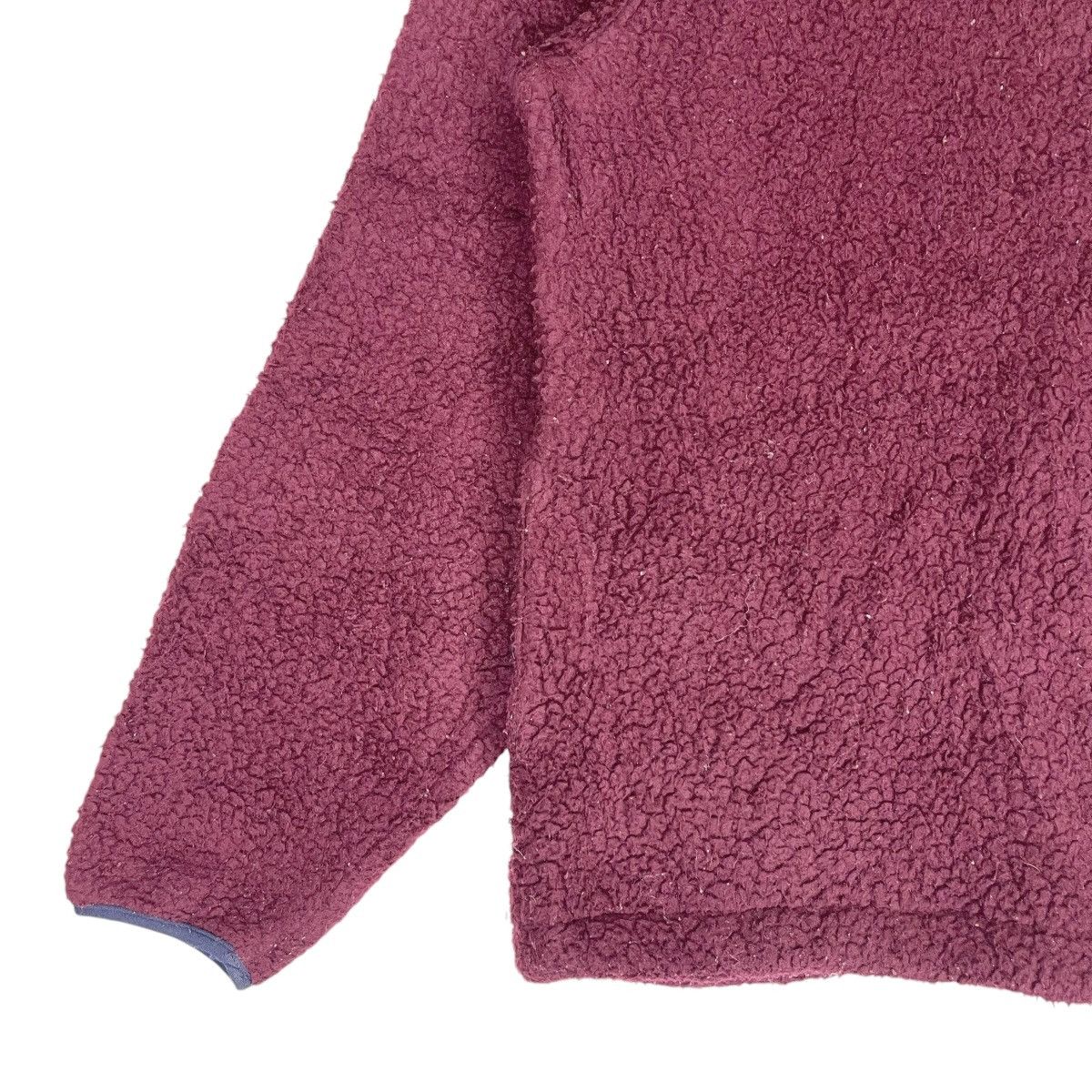 L.L. Bean × Vintage L.L.Bean Fleece Half Zip Sweater Maroon Size US M / EU 48-50 / 2 - 4 Thumbnail