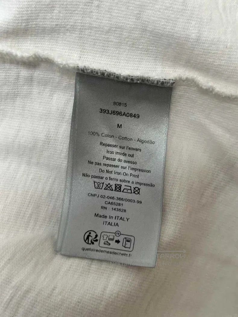 Dior Dior Oversized Sheer Letter Short Sleeve. Size US M / EU 48-50 / 2 - 4 Thumbnail
