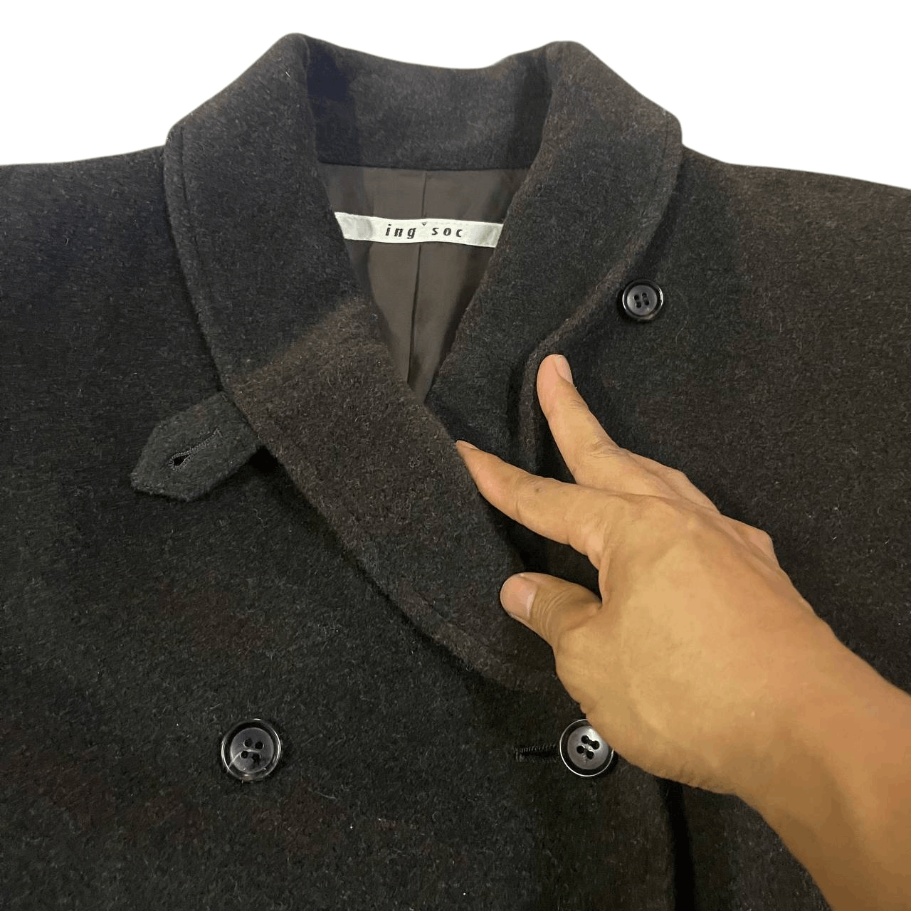 Japanese Brand Vintage Ing Soc Wool Long Coat Size US M / EU 48-50 / 2 - 4 Thumbnail