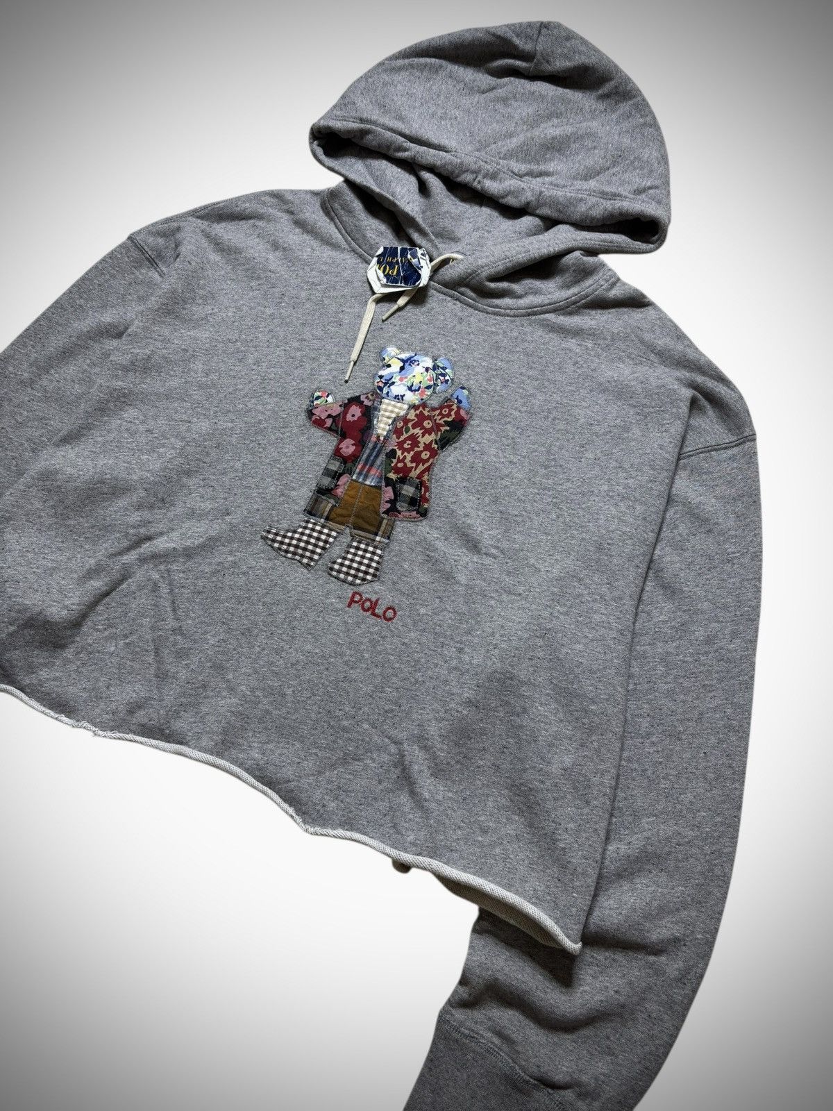 Polo Ralph Lauren 2000’s Polo Ralph Lauren - Patchwork Polo Bear Hoodie Size XL / US 12-14 / IT 48-50 - 2 Thumbnail