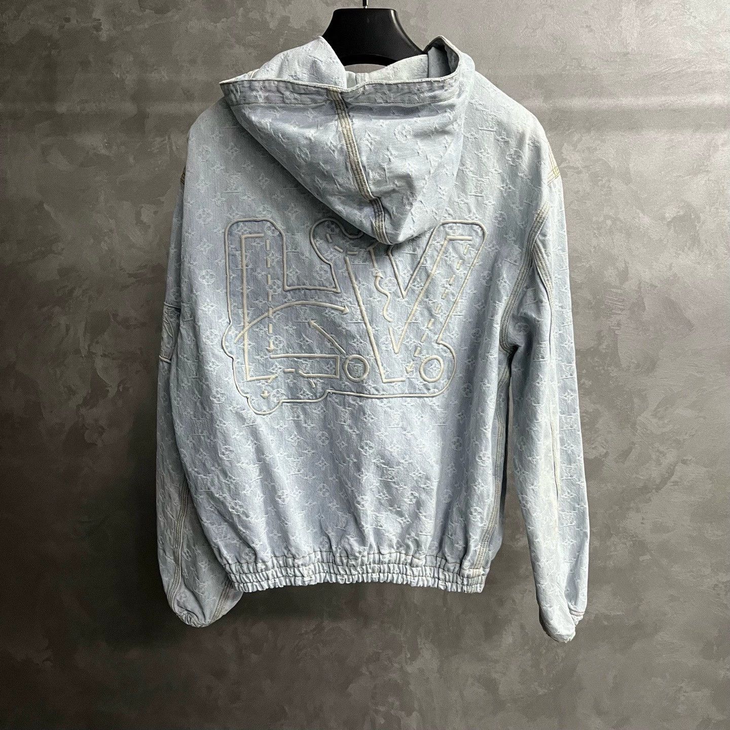 Louis Vuitton louis vuitton blue zip-up hooded jacket Size US L / EU 52-54 / 3 - 5 Thumbnail