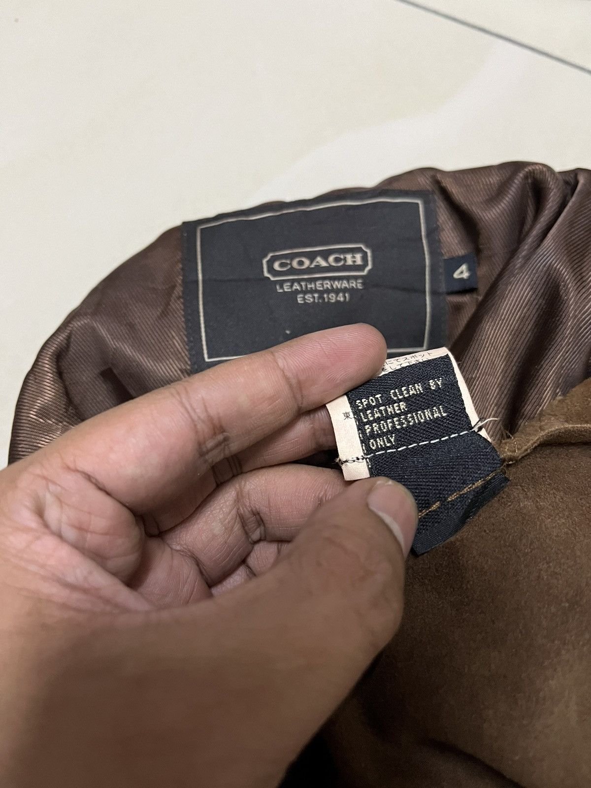 Coach × Vintage Master Class🔥Vintage Coach full leather coat Size S / US 4 / IT 40 - 9 Thumbnail