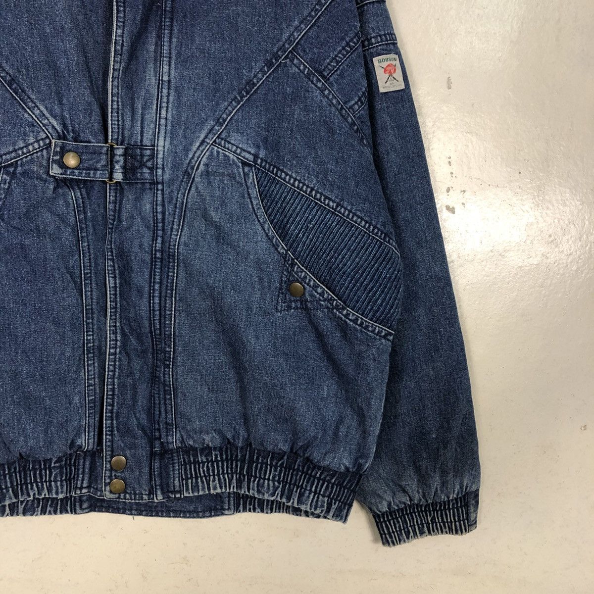 Japanese Brand Biker Bondage Parachute Denim Jacket Bobson Seditionaries Size US L / EU 52-54 / 3 - 7 Thumbnail