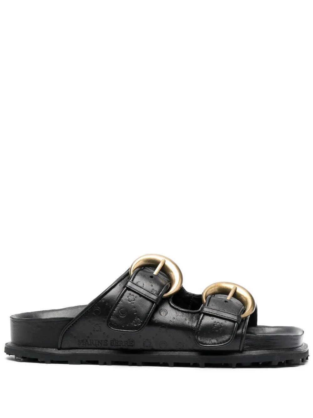 Marine Serre MARINE SERRE logo-debossed leather sandals Size US 9 / IT 39 - 5 Thumbnail