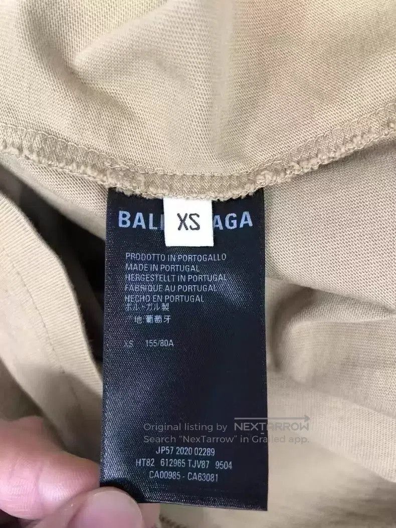 Balenciaga Balenciaga Solid color logo casual short-sleeve T-shirt Size US XS / EU 42 / 0 - 6 Thumbnail