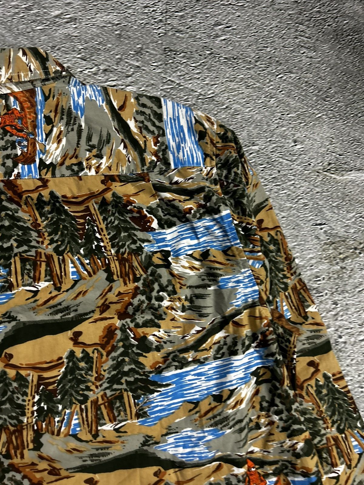 Stussy Stussy shirt landscape print button up canoe outdoor vintage Size US XL / EU 56 / 4 - 12 Thumbnail
